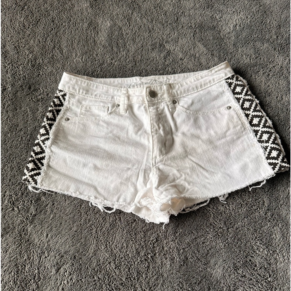 White Denim Shorts